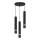 Chandelier on a string RENO 3xGU10/8W/230V black/gold