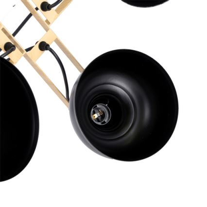 Chandelier on a string RENO 4xE27/40W/230V black/brown