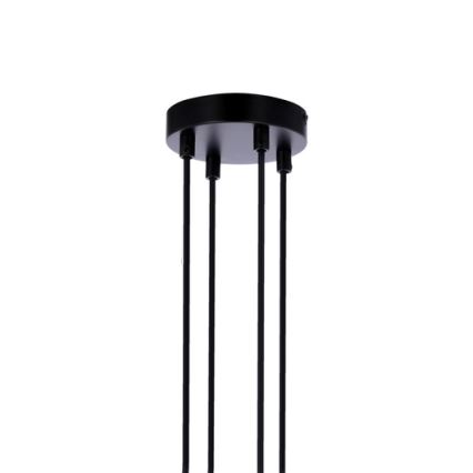 Chandelier on a string RENO 4xE27/40W/230V black/brown