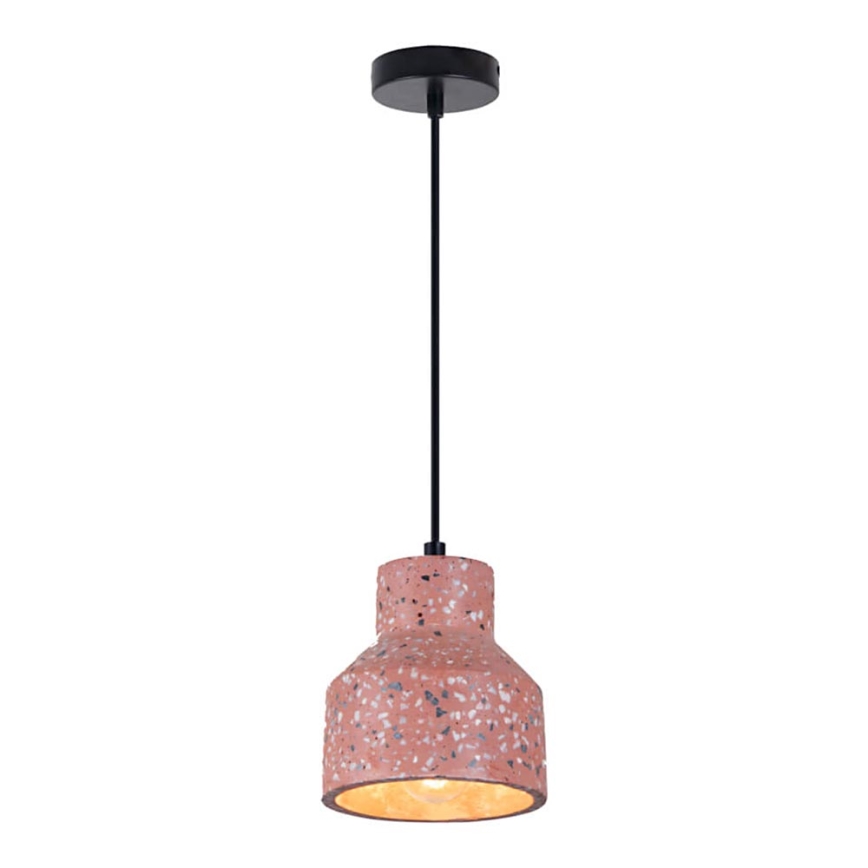 Chandelier on a string RESIN 1xE27/11W/230V pink/black