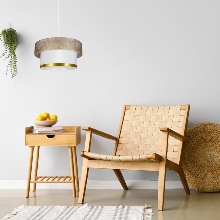 Chandelier on a string RESSA 1xE27/60W/230V gold