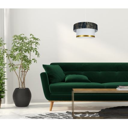 Chandelier on a string RESSA 1xE27/60W/230V green