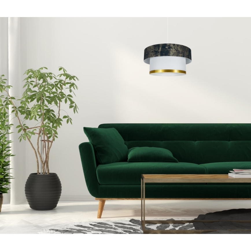 Chandelier on a string RESSA 1xE27/60W/230V green