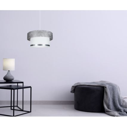 Chandelier on a string RESSA 1xE27/60W/230V silver