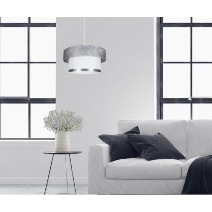 Chandelier on a string RESSA 1xE27/60W/230V silver