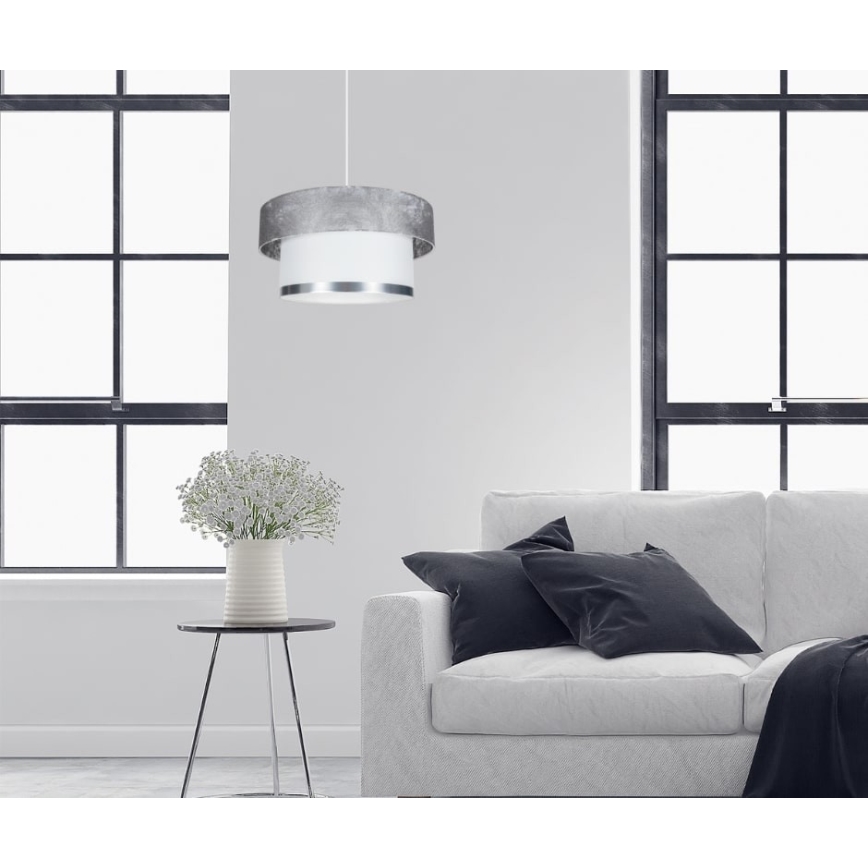 Chandelier on a string RESSA 1xE27/60W/230V silver