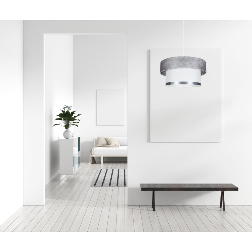 Chandelier on a string RESSA 1xE27/60W/230V silver