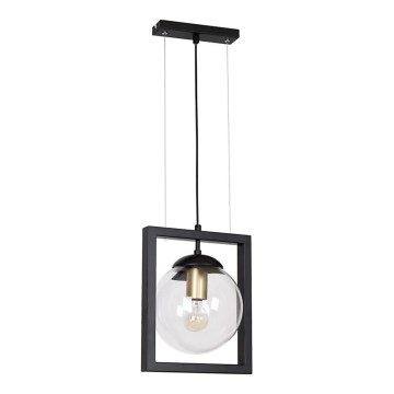 Chandelier on a string REY 1xE27/7W/230V black