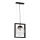Chandelier on a string REY 1xE27/7W/230V black