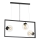 Chandelier on a string REY 3xE27/7W/230V black