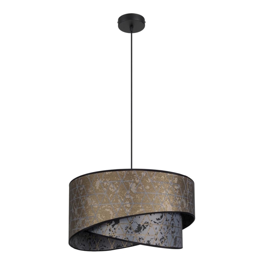 Chandelier on a string REZO 1xE27/60W/230V grey/gold