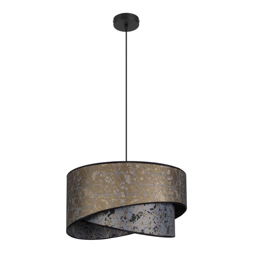 Chandelier on a string REZO 1xE27/60W/230V grey/gold