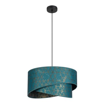 Chandelier on a string REZO 1xE27/60W/230V turquoise