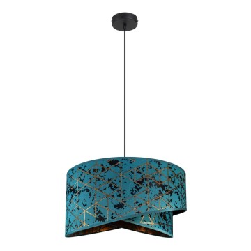 Chandelier on a string REZO 1xE27/60W/230V turquoise