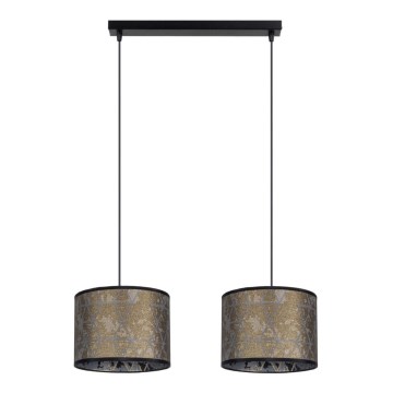 Chandelier on a string REZO 2xE27/60W/230V gold
