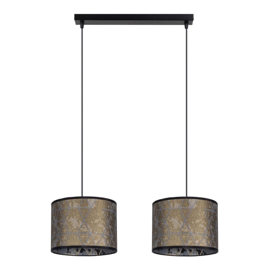 Chandelier on a string REZO 2xE27/60W/230V gold