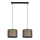 Chandelier on a string REZO 2xE27/60W/230V gold