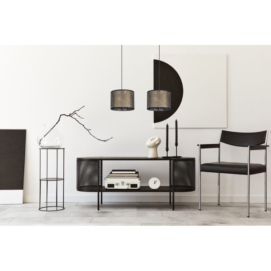Chandelier on a string REZO 2xE27/60W/230V gold