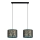 Chandelier on a string REZO 2xE27/60W/230V gold/turquoise