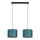 Chandelier on a string REZO 2xE27/60W/230V turquoise