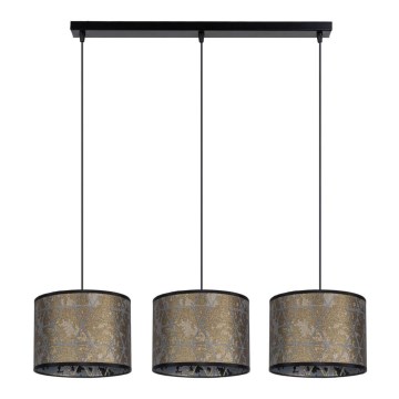 Chandelier on a string REZO 3xE27/60W/230V gold