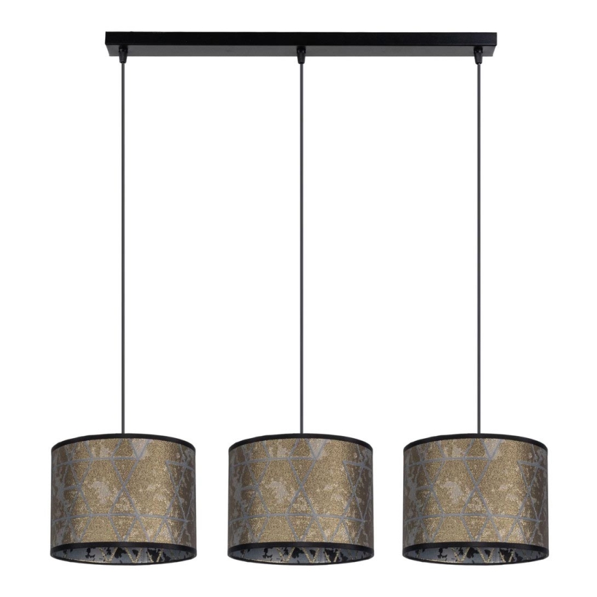 Chandelier on a string REZO 3xE27/60W/230V gold