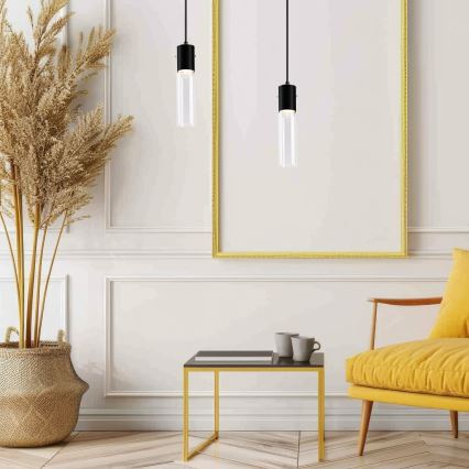 Chandelier on a string RICKY 1xGU10/10W/230V black