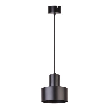 Chandelier on a string RIF 1xE27/60W/230V d. 15 cm black