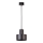 Chandelier on a string RIF 1xE27/60W/230V d. 15 cm black