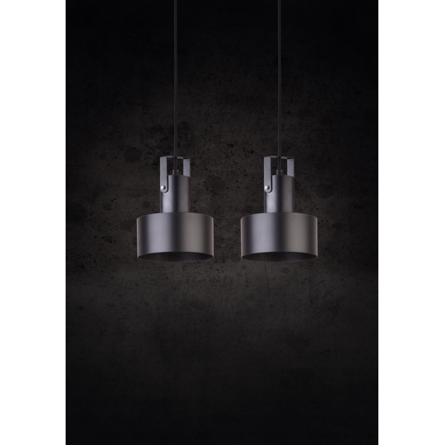 Chandelier on a string RIF 2xE27/60W/230V black