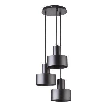 Chandelier on a string RIF 3xE27/60W/230V black