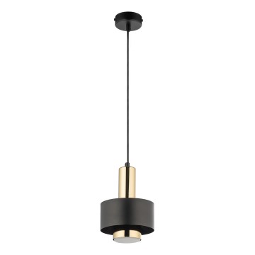 Chandelier on a string RIF LUX 1xGX53/12W/230V d. 15 cm black/gold