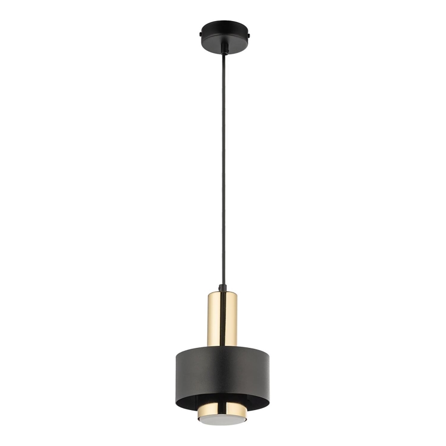 Chandelier on a string RIF LUX 1xGX53/12W/230V d. 15 cm black/gold