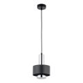 Chandelier on a string RIF LUX 1xGX53/12W/230V d. 15 cm black/shiny chrome