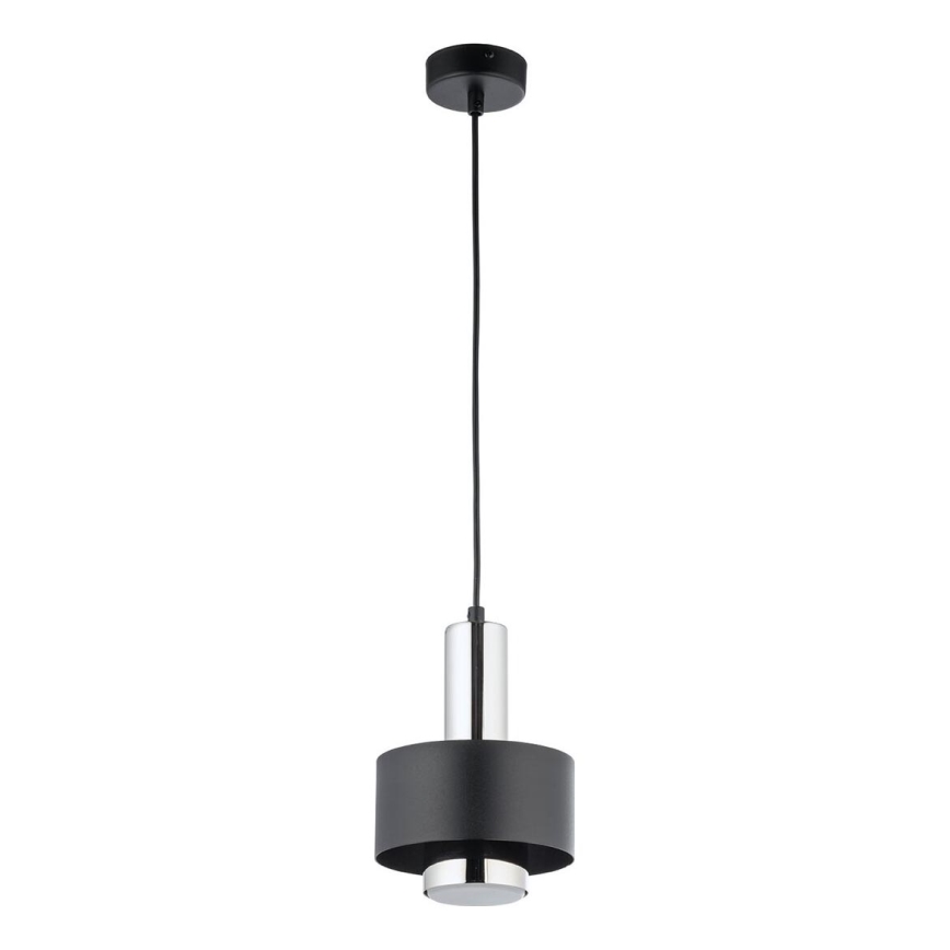 Chandelier on a string RIF LUX 1xGX53/12W/230V d. 15 cm black/shiny chrome