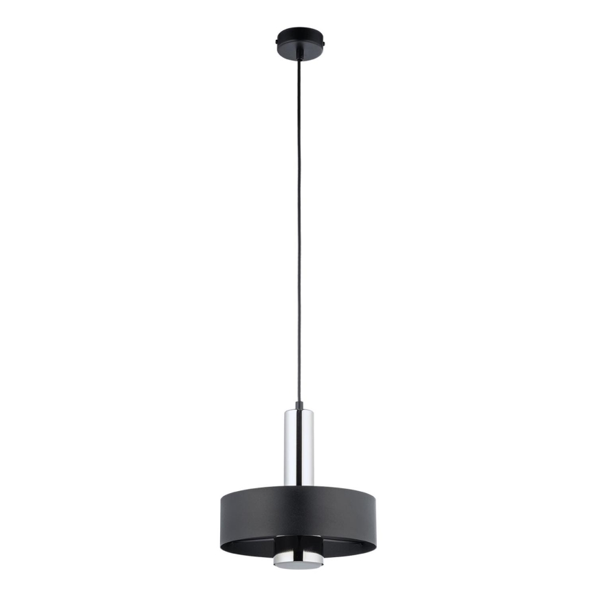 Chandelier on a string RIF LUX 1xGX53/12W/230V d. 25 cm black/shiny chrome
