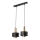 Chandelier on a string RIF LUX 2xGX53/12W/230V black/gold