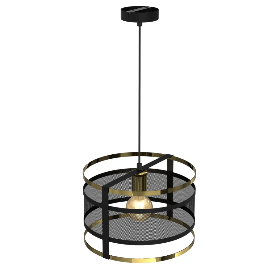 Chandelier on a string RIM 1xE27/60W/230V black/gold