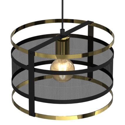 Chandelier on a string RIM 1xE27/60W/230V black/gold