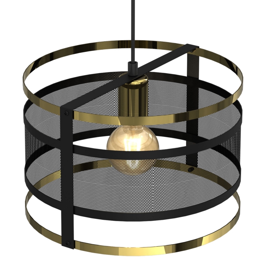 Chandelier on a string RIM 1xE27/60W/230V black/gold