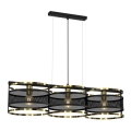 Chandelier on a string RIM 3xE27/60W/230V black/golden