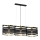 Chandelier on a string RIM 3xE27/60W/230V black/golden