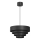 Chandelier on a string RINGS 1xE27/15W/230V black