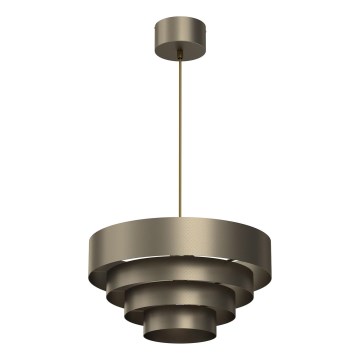 Chandelier on a string RINGS 1xE27/15W/230V brass