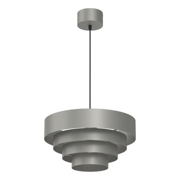 Chandelier on a string RINGS 1xE27/15W/230V grey