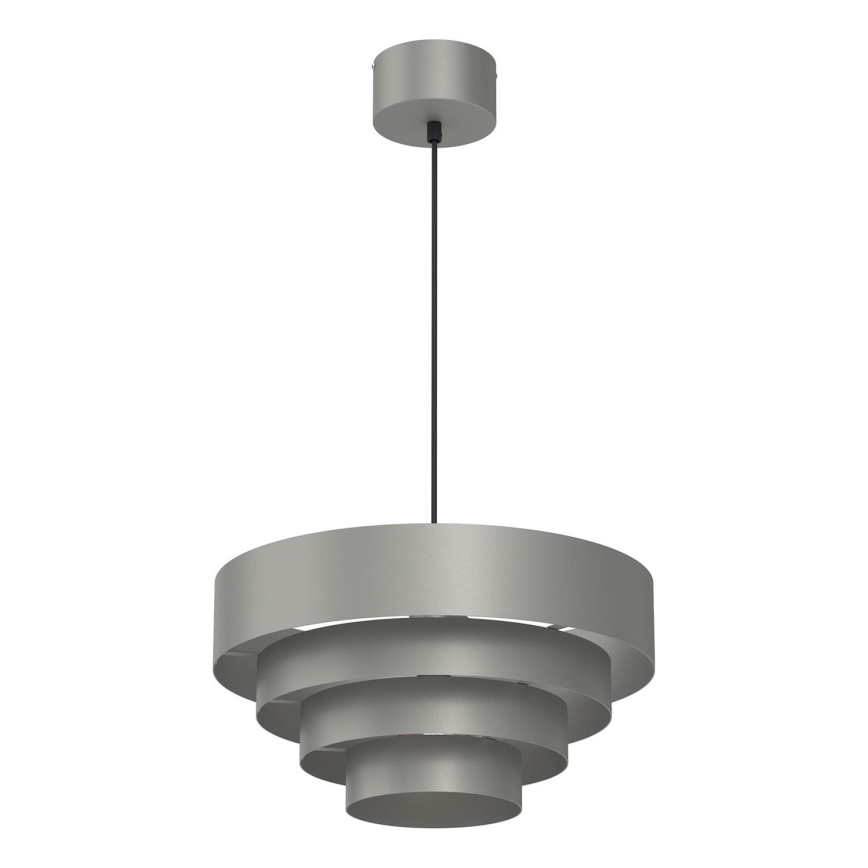 Chandelier on a string RINGS 1xE27/15W/230V grey