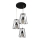 Chandelier on a string ROLLER 3xE27/15W/230V