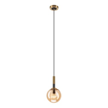Chandelier on a string ROLLO 1xE14/5W/230V gold/smoky beige