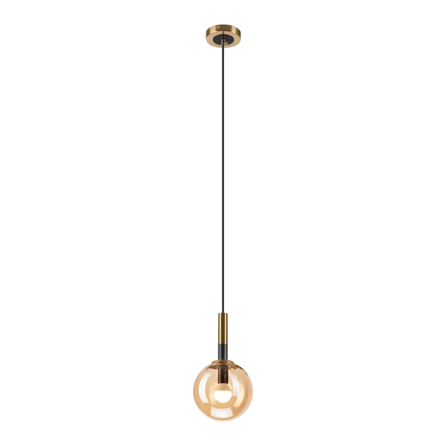 Chandelier on a string ROLLO 1xE14/5W/230V gold/smoky beige
