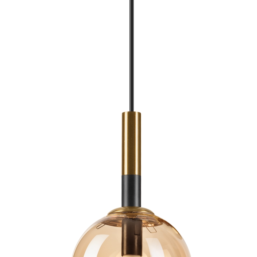Chandelier on a string ROLLO 1xE14/5W/230V gold/smoky beige